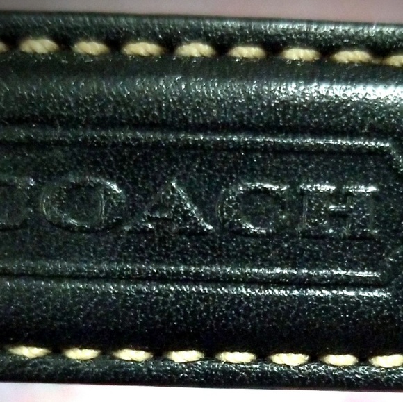 SOLD-NOT AVAILABLECoach Black Large Leather Clutch - Picture 2 of 5